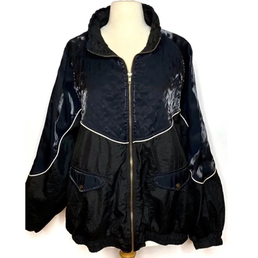 Vintage 1990’s Shimmery Duo Tone Windbreaker Jacket